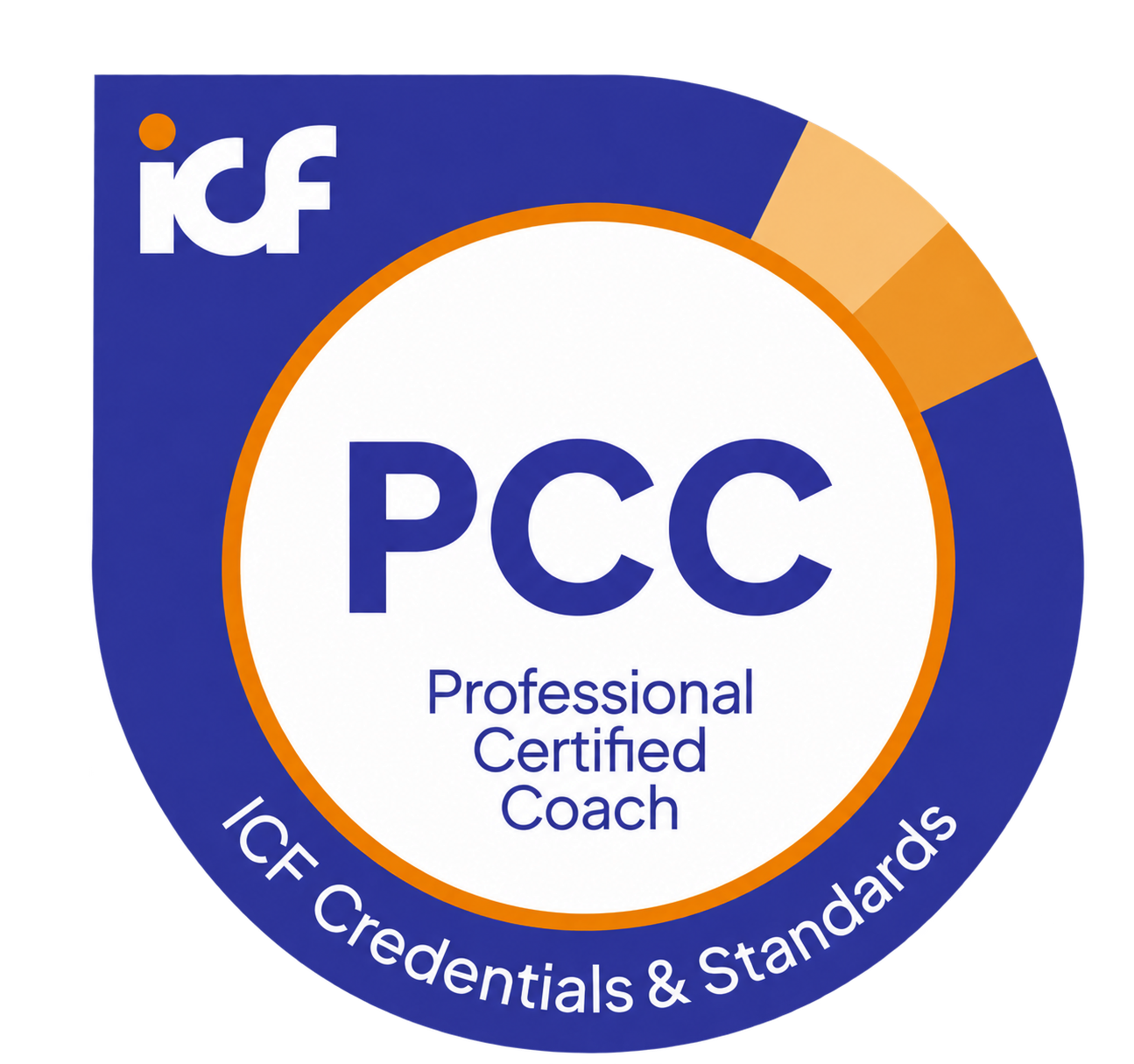 ICF Professional Certified Coach (PCC) credential badge